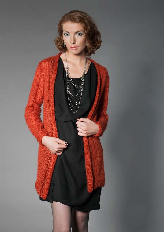 silk mohair cardigan